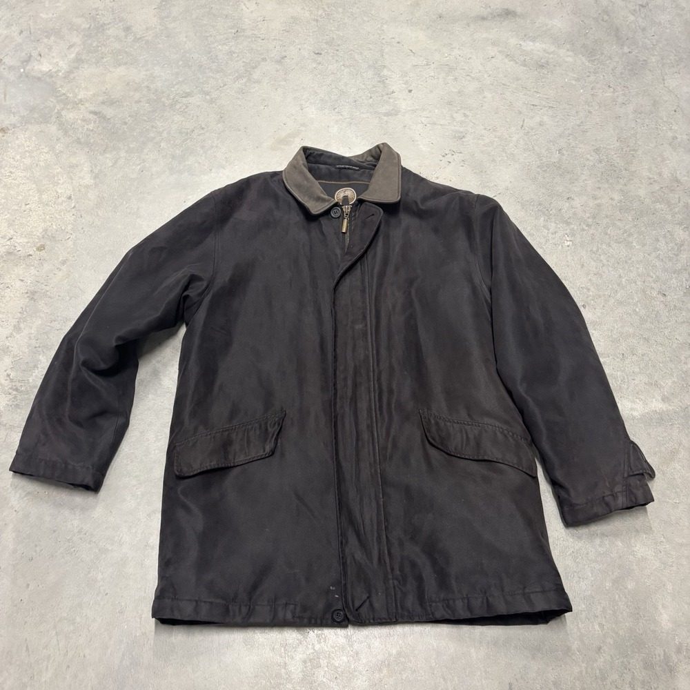 Vintage‎ Weatherproof Jacket Black/Brown Mens Size Medium Full Zip